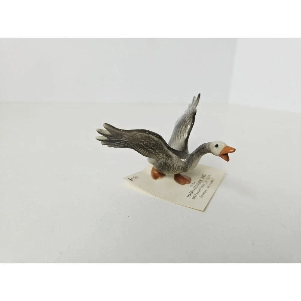 Hagen Renaker figurine miniature mini honking goose on card